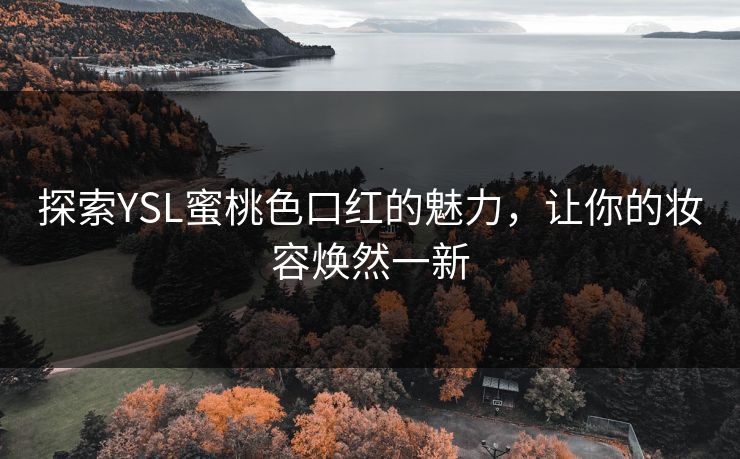 探索YSL蜜桃色口红的魅力,让你的妆容焕然一新 探索YSL蜜桃色口红的魅力,让你的妆容焕然一新